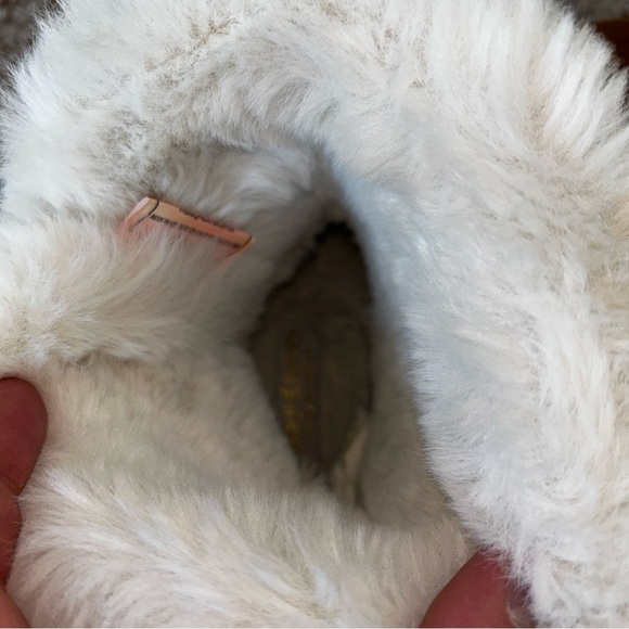 Juicy Couture Cognac Tan King Flat Heel Faux Fur Trim Winter Boots Size 8 - Picture 10 of 14